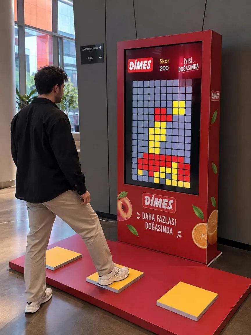Interactive Tetris ayak pedallı oyun (temsili görsel)